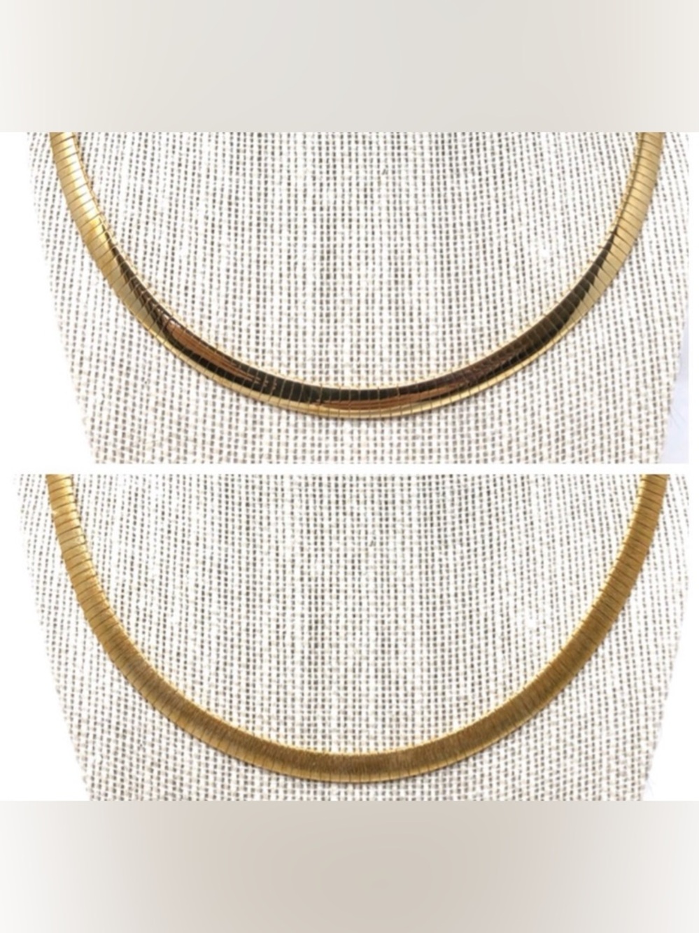 Sterling silver reversible omega necklace, made in Italy - NWOT